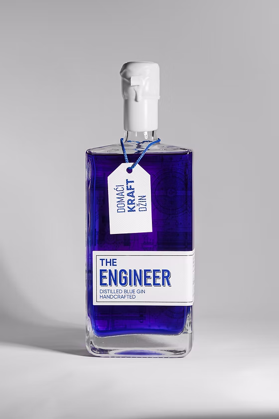 The Engineer Distilled Blue Gin